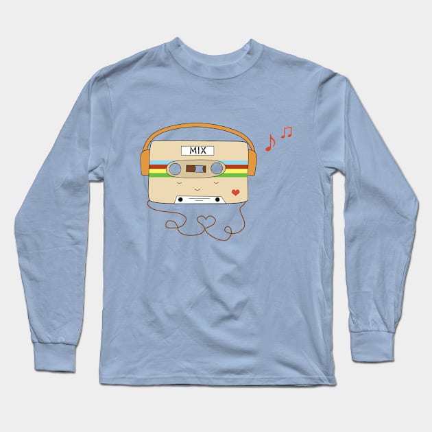 Mix Tape Long Sleeve T-Shirt by KathrinLegg